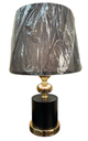 Ver imagem 1 de Abajur Moderno Detalhes Dourado Preto Redondo Fino Acabament