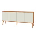 Ver imagem 1 de Balcão Bosco 04 Portas Off White Base Freijó 180cm - 75585