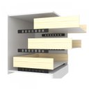 Ver imagem 6 de Cômoda 2 Portas 5 Gavetas Black