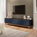 Ver imagem 1 de Rack Kappesberg 3 Portas Preto Fosco/azul Profundo 218cm