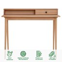 Ver imagem 3 de Mesa Escrivaninha Madeira 1 Gaveta Nicho Integrado Malina Madeirado