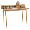 Ver imagem 2 de Mesa Escrivaninha Madeira 1 Gaveta Nicho Integrado Malina Madeirado