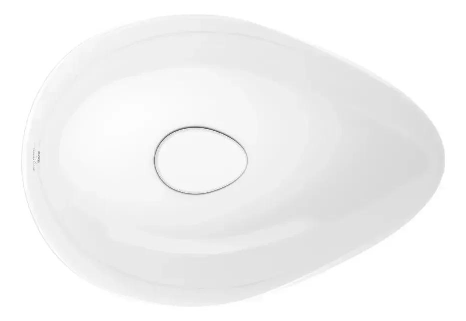 Ver imagem 2 de Cuba de Apoio Oval Ruy Ohtake 54x37,5cm Branco Brilho Roca