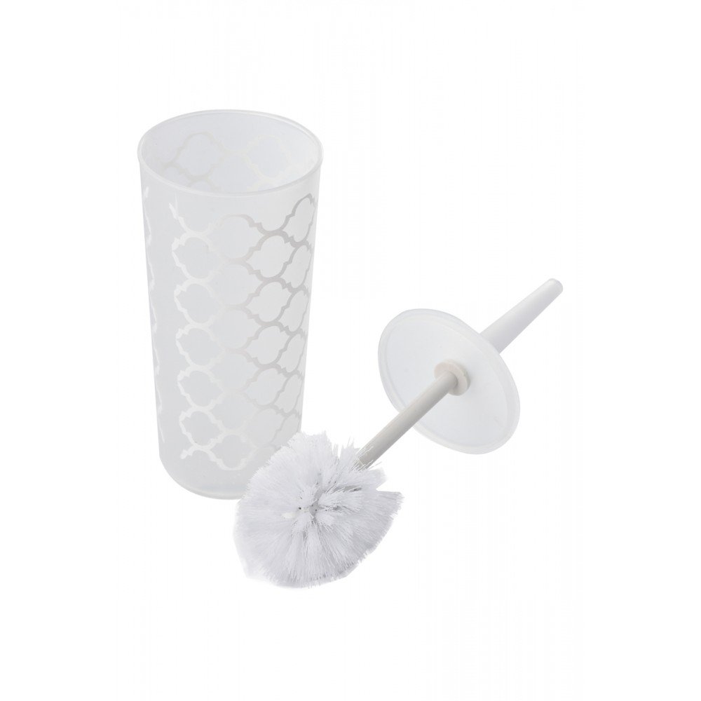 Escova Sanitária C/ Estojo de Plástico - 24cm - Branco - em Casa Tem - 1