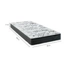 Ver imagem 3 de Colchão Solteiro Aloa de Espuma Semi Ortopédica D28 Extra Firme Preto Suporta Até 80kg