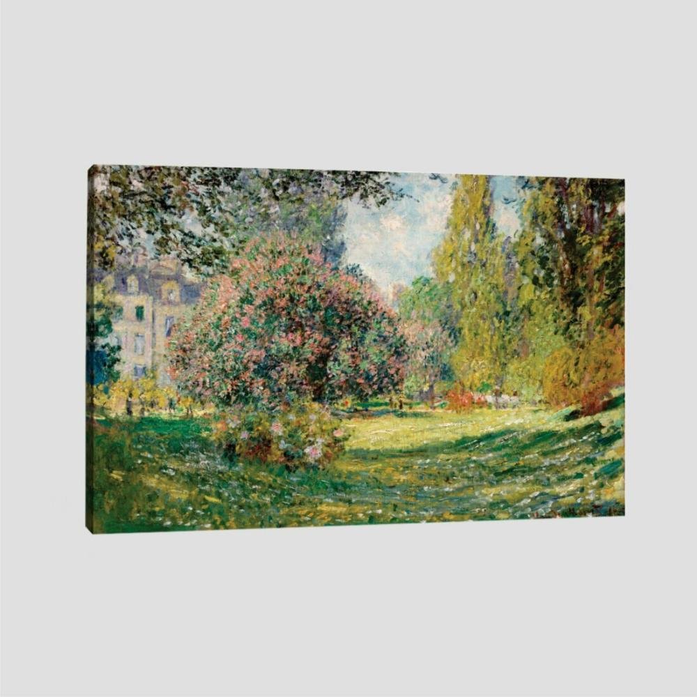 Quadro Claude Monet The Parc Monceau 1876 Tela No Chassi 63X42Cm