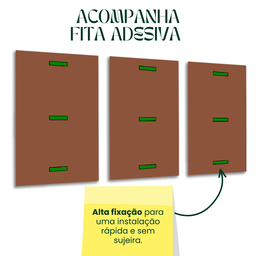 Quadros Decorativos Abstrato Ondas Marrons Moderno Sala Hall - 6