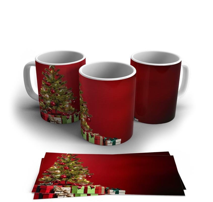 Caneca Personalizada De Natal Com Árvores Natalinas - 5084 - 2