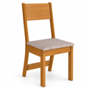 Ver imagem 7 de Conjunto Mesa de Jantar Alice com 4 Cadeiras Estofadas Freijó/Offwhite - Rede Móveis