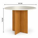 Ver imagem 4 de Conjunto Mesa de Jantar Alice com 4 Cadeiras Estofadas Freijó/Offwhite - Rede Móveis