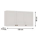 Ver imagem 3 de Armário de Cozinha Genialflex Provençal 3 Portas Branco