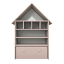 Ver imagem 5 de Casinha Infantil Organizadora de Brinquedos 100% Mdf Plancasa Sal Rosa