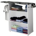 Ver imagem 3 de Balcão Armário com Tábua de Passar Roupa Embutida Braco/preto 2 Portas