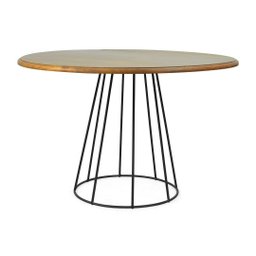 Conjunto Mesa Redonda Belmont 120cm com 4 Cadeiras Pretas Charles Eames Eiffel - 2