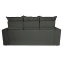 Ver imagem 6 de Sofá 3 Lugares Retrátil e Reclinável 2.00m Cama Inbox Smal com Bordado Pantográfico Suede Cinza