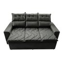 Ver imagem 5 de Sofá 3 Lugares Retrátil e Reclinável 2.00m Cama Inbox Smal com Bordado Pantográfico Suede Cinza