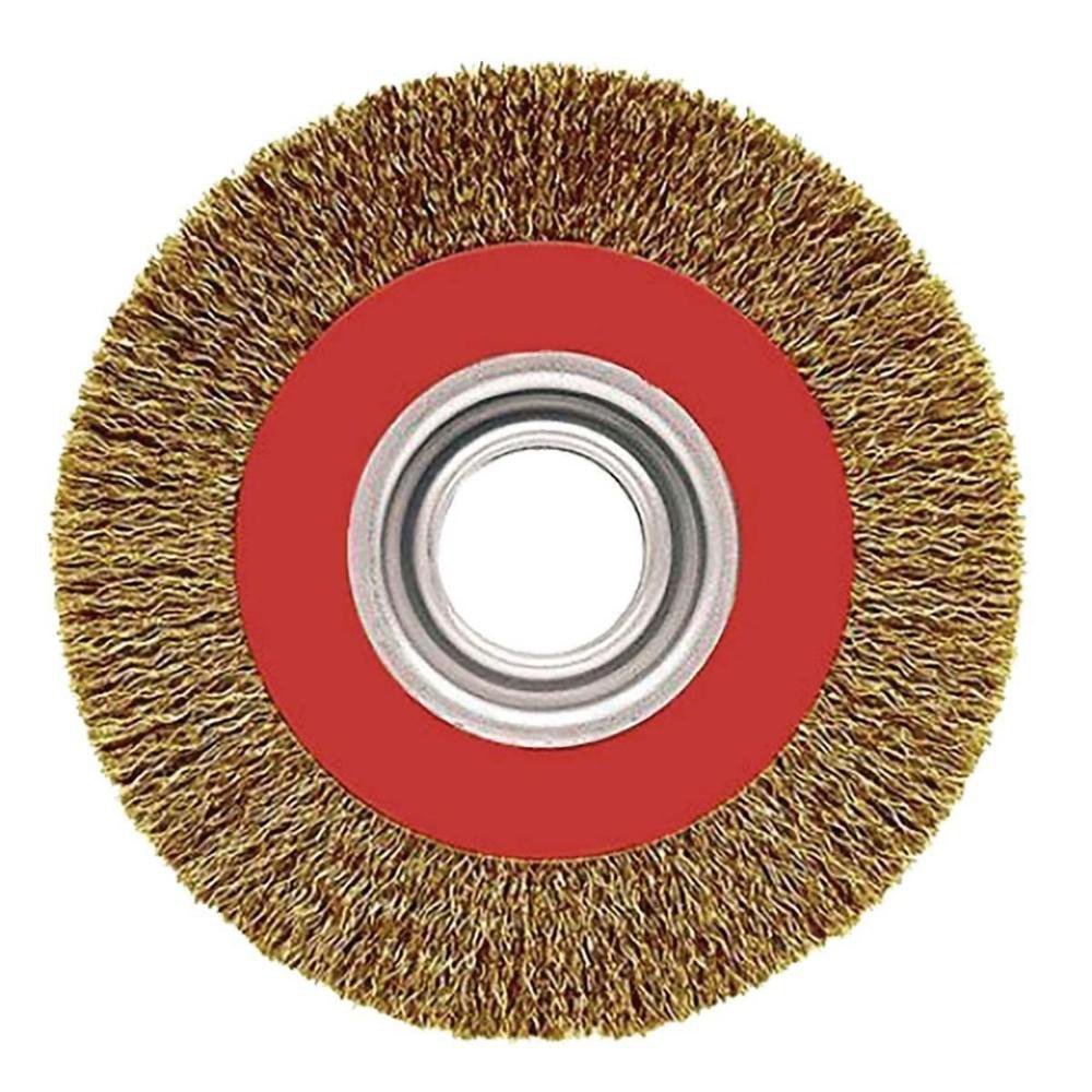 Mist R Circuler Escova Circular Mister Aço Latonado 6 x 5/8 | MadeiraMadeira