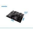Ver mais imagens de Cooktop 4 Bocas a Gás Bivolt Vitrum Itatiaia