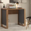 Ver imagem 1 de Escrivaninha Mesa Escritório Home Office Morada 90cm Amendola e Grafito Marrom