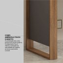 Ver mais imagens de Escrivaninha Mesa Escritório Home Office Morada 90cm Amendola e Grafito Marrom