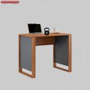 Ver imagem 5 de Escrivaninha Mesa Escritório Home Office Morada 90cm Amendola e Grafito Marrom