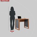 Ver imagem 4 de Escrivaninha Mesa Escritório Home Office 90cm Morada