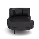 Ver mais imagens de Sofá Chaise Lado Esquerdo Downey Sala de Estar Pu Preto G15 - Gran Belo