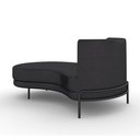 Ver imagem 7 de Sofá Chaise Lado Esquerdo Downey Sala de Estar Pu Preto G15 - Gran Belo