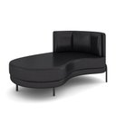 Ver imagem 2 de Sofá Chaise Lado Esquerdo Downey Sala de Estar Pu Preto G15 - Gran Belo