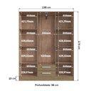 Ver imagem 4 de Guarda-roupa Casal 6 Portas 2 Gavetas Rp1620 Wood - Decibal