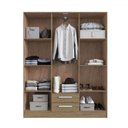 Ver imagem 3 de Guarda-roupa Casal 6 Portas 2 Gavetas Rp1620 Wood - Decibal