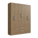 Ver imagem 2 de Guarda-roupa Casal 6 Portas 2 Gavetas Rp1620 Wood - Decibal