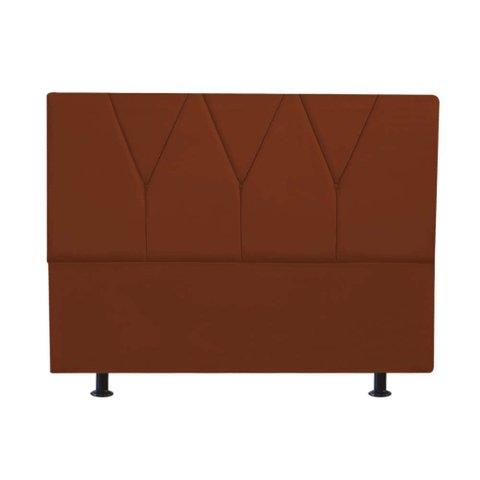 Cabeceira Estofada Solteiro 90CM Jade Suede Terracota - D A DECOR D&A Decor