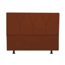Ver imagem 1 de Cabeceira Estofada Solteiro 90CM Jade Suede Terracota - D A DECOR D&A Decor