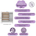 Ver imagem 3 de Berço 3 em 1 com Colchão Incluso e Cômoda 1 Porta 4 Gavetas Sol Multimóveis Mp4752 Branco