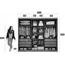 Ver imagem 2 de Guarda Roupa Solteiro 3 Portas (1 C- Espelho) e 6 Gavetas Toulon-sonetto Plus Cumaru - Novo