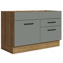 Ver imagem 1 de Balcão Gabinete De Pia 120 X 60 Cm 1 Porta 2 Gavetas Rustic