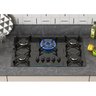 Cooktop 5 Bocas a Gás Tripla Chama Bivolt Midi Pop Art Itatiaia Preto - 2