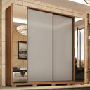 Ver imagem 2 de Guarda Roupa Casal Laredo 4 Portas Flex Amêndola Touch/nude Prime Tx com Espelho e Pés - Demartêz