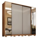 Ver imagem 1 de Guarda Roupa Casal Laredo 4 Portas Flex Amêndola Touch/nude Prime Tx com Espelho e Pés - Demartêz