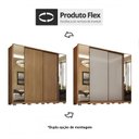 Ver imagem 4 de Guarda Roupa Casal Laredo 4 Portas Flex Amêndola Touch/nude Prime Tx com Espelho e Pés - Demartêz
