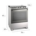 Ver imagem 3 de Fogão 5 Bocas Electrolux Efficient Fe5ic com Perfectcook Cinza Bivolt