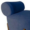 Ver imagem 5 de Kit 2 Poltronas Decorativa Mônaco Suede Azul Marinho