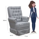 Ver imagem 6 de Poltrona de Amamentação Balanço Ellen com Puff - Lg Decor Baby