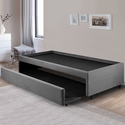 Bicama Box para Dois Colchões Solteiro 88x188 Suede - 4 Bicama Box para Dois Colchões Solteiro 88x188 Suede - 4