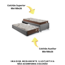 Ver imagem 7 de Bicama Box para Dois Colchões Solteiro 88x188 Suede