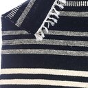 Ver imagem 3 de Tapete Kilim Listrado 260x307 Preto/cru