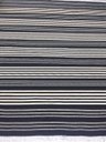 Ver imagem 1 de Tapete Kilim Listrado 260x307 Preto/cru