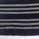 Ver imagem 2 de Tapete Kilim Listrado 260x307 Preto/cru