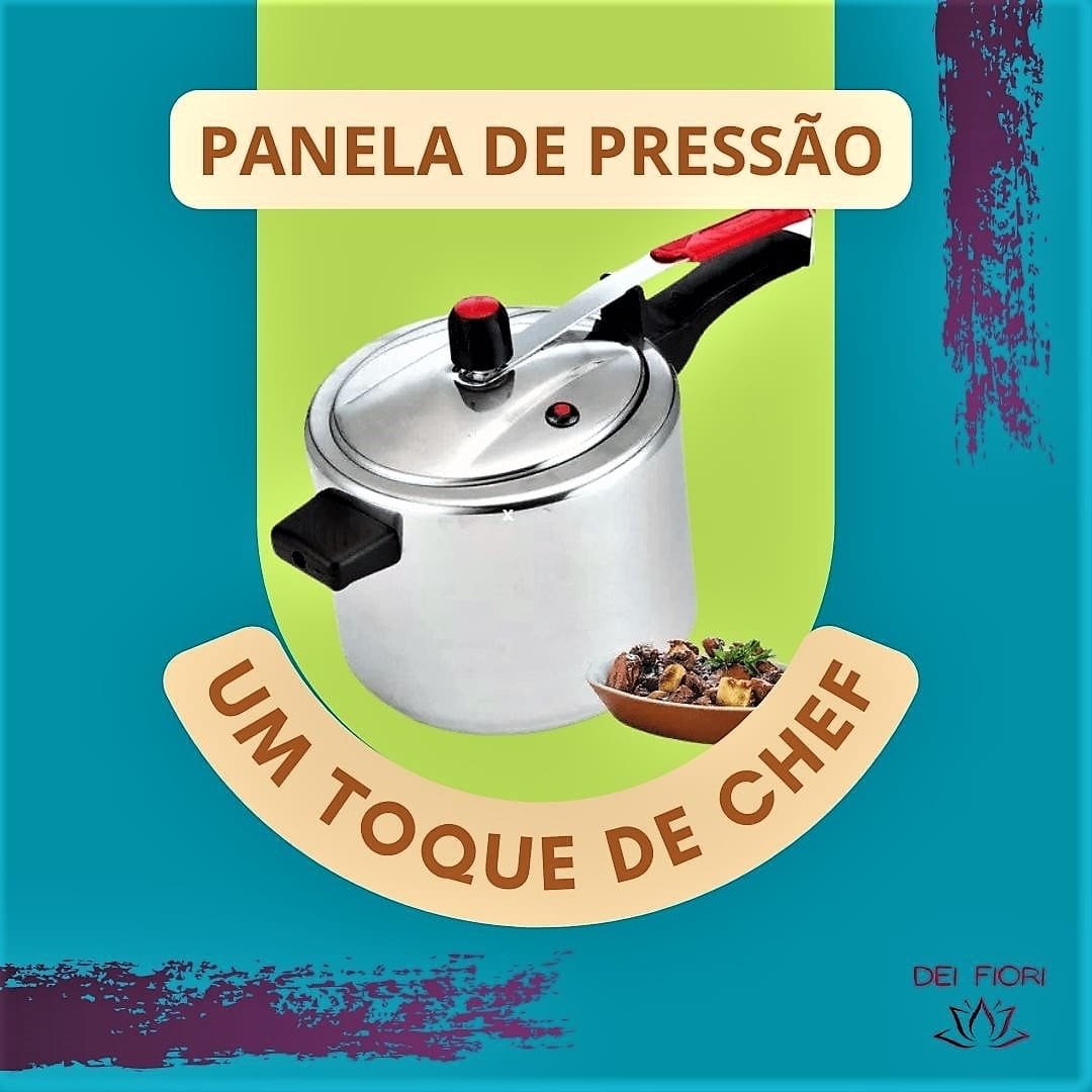 Panela Pressão Fechamento Interno 4,5 Litros Classic Polida Cabo em Baquelite Antitérmico Segura Cor - 7